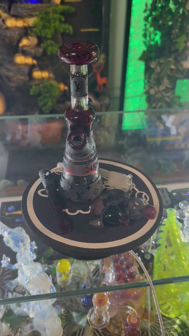 💼🔥 CrooksGlass “LV x Supreme” Collab Rig